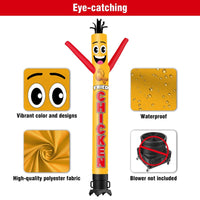 6 10 15 20FT Tall Fried Chicken Waving Inflatable Tube Man(Blower Not Included)