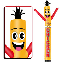 6 10 15 20FT Tall Fried Chicken Waving Inflatable Tube Man(Blower Not Included)