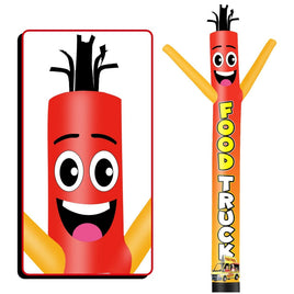 6 10 15 20FT Tall Food Truck Waving Inflatable Tube Man(Blower Not Included)