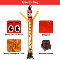 6 10 15 20FT Tall Food Truck Waving Inflatable Tube Man(Blower Not Included)