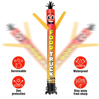 6 10 15 20FT Tall Food Truck Waving Inflatable Tube Man(Blower Not Included)