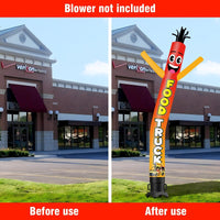 6 10 15 20FT Tall Food Truck Waving Inflatable Tube Man(Blower Not Included)