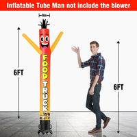 6 10 15 20FT Tall Food Truck Waving Inflatable Tube Man(Blower Not Included)