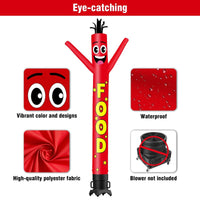 6 10 15 20FT Tall Food Waving Inflatable Tube Man(Blower Not Included)