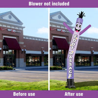 6 10 15 20FT Tall Foot Massage Waving Inflatable Tube Man(Blower Not Included)