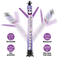 6 10 15 20FT Tall Foot Massage Waving Inflatable Tube Man(Blower Not Included)