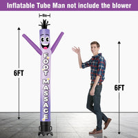 6 10 15 20FT Tall Foot Massage Waving Inflatable Tube Man(Blower Not Included)