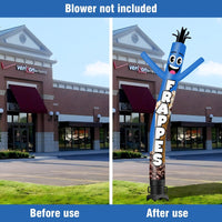 6 10 15 20FT Tall Frappes Waving Inflatable Tube Man(Blower Not Included)