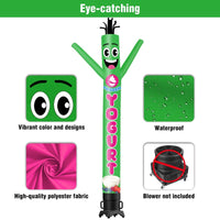 6 10 15 20FT Tall Frozen Yogurt Waving Inflatable Tube Man(Blower Not Included)