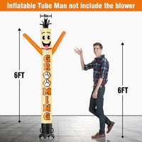 6 10 15 20FT Tall Grooming Waving Inflatable Tube Man(Blower Not Included)