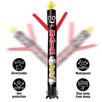 6 10 15 20FT Tall Hair Cuts Waving Inflatable Tube Man(Blower Not Included)