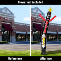 6 10 15 20FT Tall Hair Cuts Waving Inflatable Tube Man(Blower Not Included)