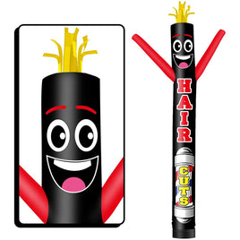 6 10 15 20FT Tall Hair Cuts Waving Inflatable Tube Man(Blower Not Included)
