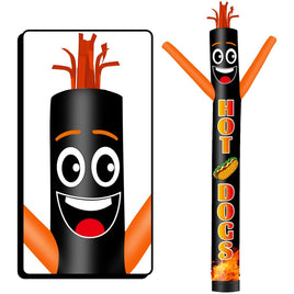 6 10 15 20FT Tall Hot Dogs Waving Inflatable Tube Man(Blower Not Included)