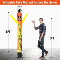 6 10 15 20FT Tall Iced Tea Waving Inflatable Tube Man(Blower Not Included)