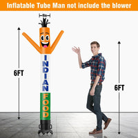 6 10 15 20FT Tall Indian Food Waving Inflatable Tube Man(Blower Not Included)