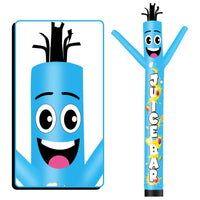 6 10 15 20FT Tall Juice Bar Blue/Green Waving Inflatable Tube Man(Blower Not Included)