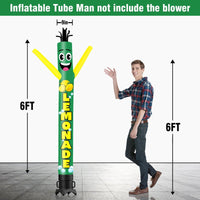 6 10 15 20FT Tall Lemonade Waving Inflatable Tube Man(Blower Not Included)