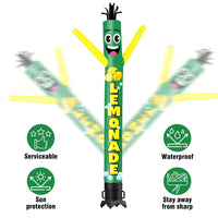 6 10 15 20FT Tall Lemonade Waving Inflatable Tube Man(Blower Not Included)