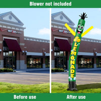 6 10 15 20FT Tall Lemonade Waving Inflatable Tube Man(Blower Not Included)