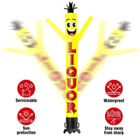 6 10 15 20FT Tall Liquor Waving Inflatable Tube Man(Blower Not Included)