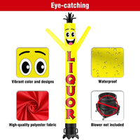 6 10 15 20FT Tall Liquor Waving Inflatable Tube Man(Blower Not Included)