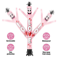 6 10 15 20FT Tall Love Waving Inflatable Tube Man(Blower Not Included)