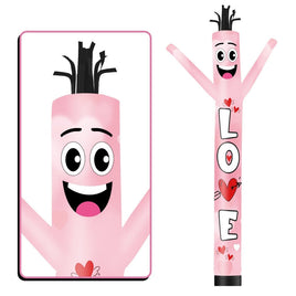 6 10 15 20FT Tall Love Waving Inflatable Tube Man(Blower Not Included)