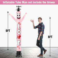 6 10 15 20FT Tall Love Waving Inflatable Tube Man(Blower Not Included)