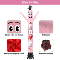 6 10 15 20FT Tall Love Waving Inflatable Tube Man(Blower Not Included)