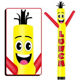 6 10 15 20FT Tall Lunch Waving Inflatable Tube Man(Blower Not Included)
