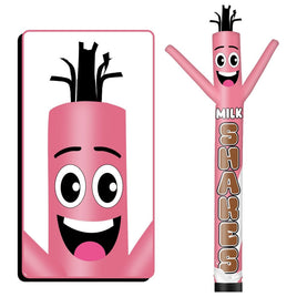 6 10 15 20FT Tall Milkshakes Pink/Blue Waving Inflatable Tube Man(Blower Not Included)