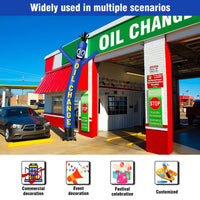 6 10 15 20FT Tall Oil Change Waving Inflatable Tube Man(Blower Not Included)