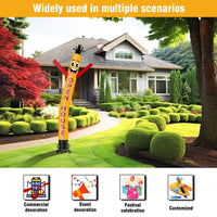 6 10 15 20FT Tall Open House Waving Inflatable Tube Man(Blower Not Included)