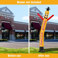 6 10 15 20FT Tall Open House Waving Inflatable Tube Man(Blower Not Included)