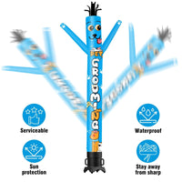 6 10 15 20FT Tall Pet Grooming Waving Inflatable Tube Man(Blower Not Included)
