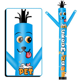 6 10 15 20FT Tall Pet Grooming Waving Inflatable Tube Man(Blower Not Included)