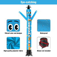 6 10 15 20FT Tall Pet Grooming Waving Inflatable Tube Man(Blower Not Included)