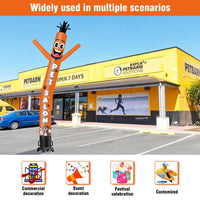 6 10 15 20FT Tall Pet Salon Waving Inflatable Tube Man(Blower Not Included)
