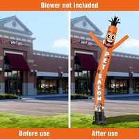 6 10 15 20FT Tall Pet Salon Waving Inflatable Tube Man(Blower Not Included)