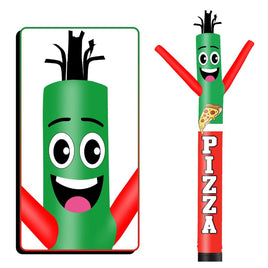 6 10 15 20FT Tall Pizza Waving Inflatable Tube Man(Blower Not Included)