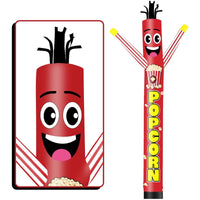 6 10 15 20FT Tall Popcorn Waving Inflatable Tube Man(Blower Not Included)