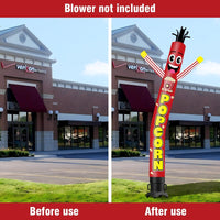 6 10 15 20FT Tall Popcorn Waving Inflatable Tube Man(Blower Not Included)