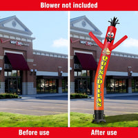 6 10 15 20FT Tall Quesadillas Waving Inflatable Tube Man(Blower Not Included)