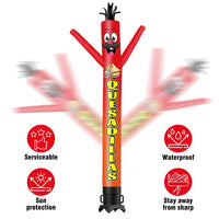 6 10 15 20FT Tall Quesadillas Waving Inflatable Tube Man(Blower Not Included)