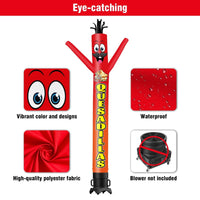 6 10 15 20FT Tall Quesadillas Waving Inflatable Tube Man(Blower Not Included)
