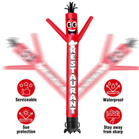 6 10 15 20FT Tall Restaurant Waving Inflatable Tube Man(Blower Not Included)
