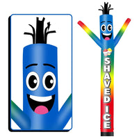 6 10 15 20FT Tall Shaved Ice Waving Inflatable Tube Man(Blower Not Included)
