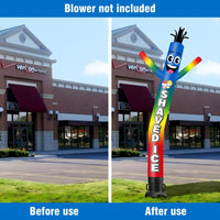6 10 15 20FT Tall Shaved Ice Waving Inflatable Tube Man(Blower Not Included)