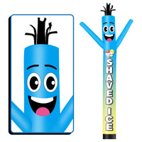 6 10 15 20FT Tall Shaved Ice Waving Inflatable Tube Man(Blower Not Included)